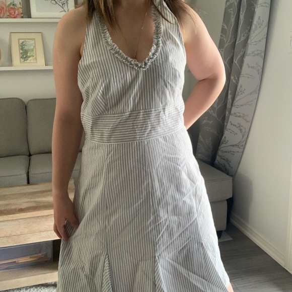 Vintage Striped Halter Dress size 8 - Picture 3 of 6